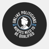Unlike Liticians Nurses Need To Be Qualified Sarca ラウンドシール (正面)