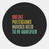 Unlike Liticians Nurses Need To Be Qualified Sarca ラウンドシール (正面)