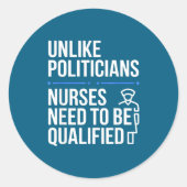 Unlike Liticians Nurses Need To Be Qualified Sarca ラウンドシール (正面)