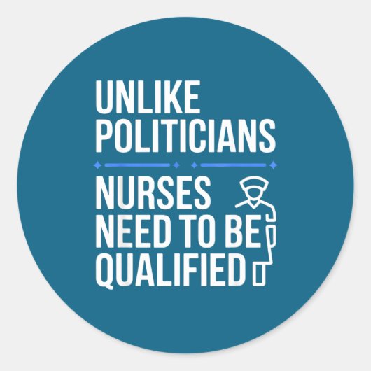 Unlike Liticians Nurses Need To Be Qualified Sarca ラウンドシール (正面)