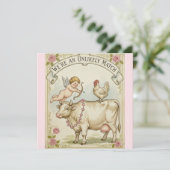 Unlikely Match Funny Valentine's Day Card Chicken シーズンカード (スタンド正面)