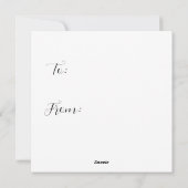 Unlikely Match Funny Valentine's Day Card Chicken シーズンカード (裏面)