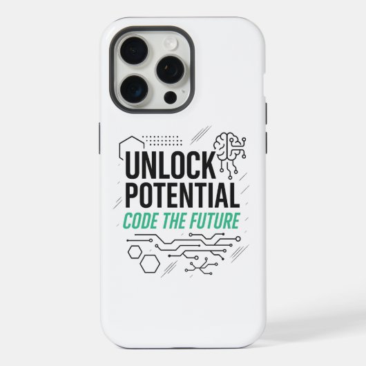 Unlock Potential Code Future Case | テックジャーニー iPhoneケース (裏面)
