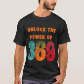 unlock the power, tshirt with magic Tesla numbers  Tシャツ (正面)