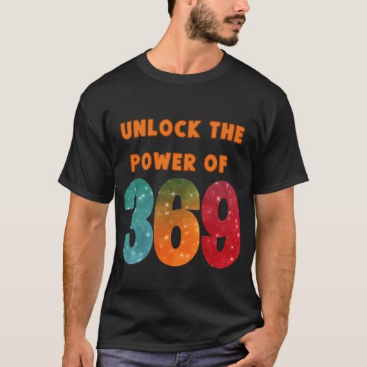 unlock the power, tshirt with magic Tesla numbers  Tシャツ (正面)