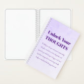 Unlock Your Thoughts | Minimal Journal - Purple ノートブック (内側)