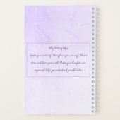 Unlock Your Thoughts | Minimal Journal - Purple ノートブック (裏面)