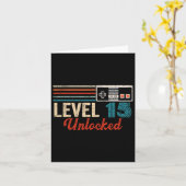 Unlocked Level 15 Birthday Boy Video Game Controll カード (黄色い花)