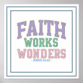 Unlocking Miracles Faith Works Wonders Scripture ポスター (正面)