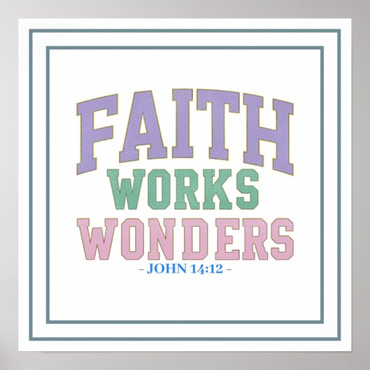 Unlocking Miracles Faith Works Wonders Scripture ポスター (正面)