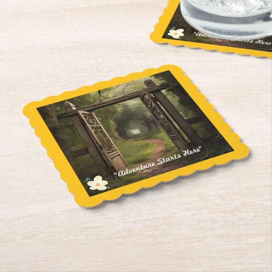 "Unlocking Potential" ペーパーコースター (アングル)