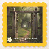 "Unlocking Potential" ペーパーコースター (正面)