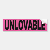 Unlovable バンパーステッカー (正面)