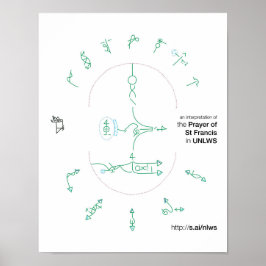 UNLWSの聖フランシス祈りの言葉の14x11ポスター ポスター