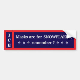 Unmask Ice Bumper Sticker バンパーステッカー