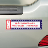 Unmask ICE Snowflakes Bumper Sticker バンパーステッカー (車上)