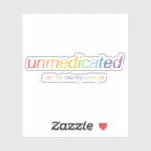 Unmedicated Sticker シール (シート)