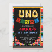 UNOフィエスタ誕生日パーティーの招待 招待状 (正面)
