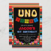 UNOフィエスタ誕生日パーティーの招待 招待状 (正面/裏面)
