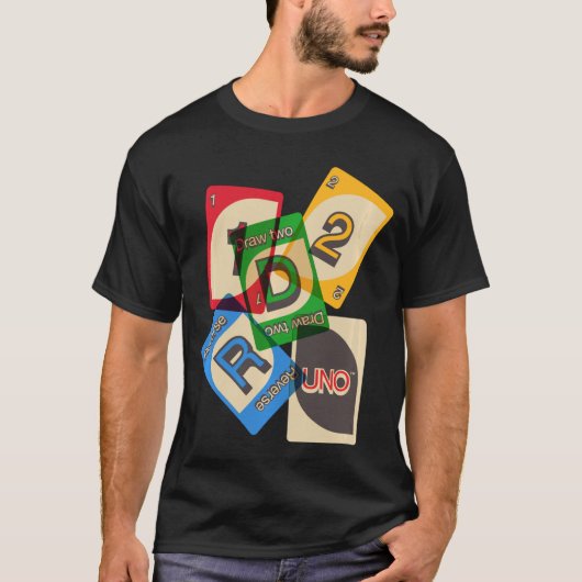 UNOヴィンテージゲームの夜 少年 Tシャツ (正面)
