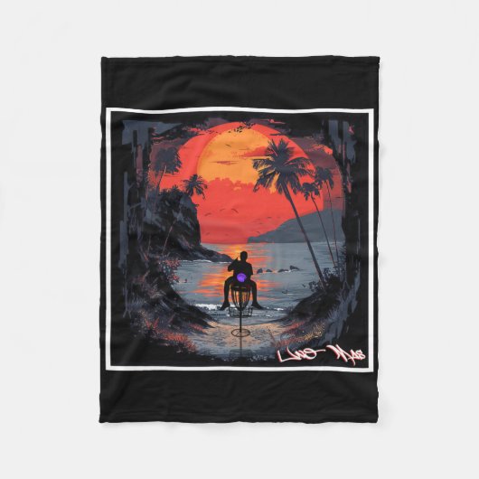 Uno Mas - Disc Golf  フリースブランケット (正面)