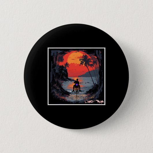 Uno Mas - Disc Golf  缶バッジ (正面)