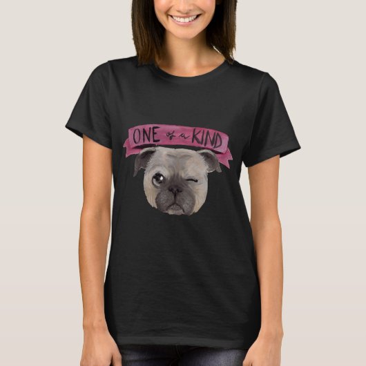 Uno the One-Eyes Pug クラシックT-Shirt 468 Tシャツ (正面)