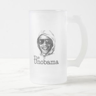 UnObama -オバマUnabomberの悪の双生児 フロストグラスビールジョッキ