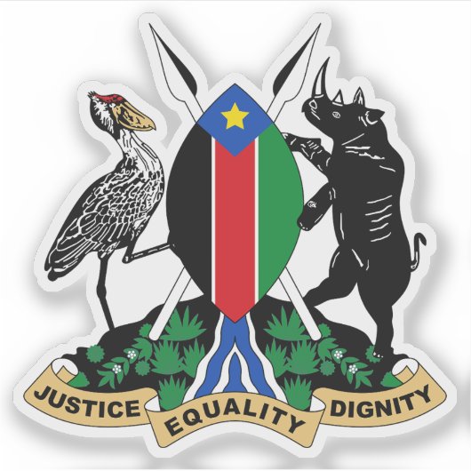 Unofficial coat of arms of South Sudan (2005–2011) シール (正面)