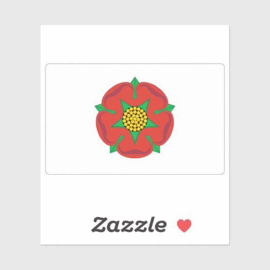 Unofficial flag of Lancashire,England (until 2008) シール (シート)