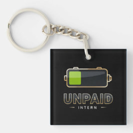 Unpaid Intern Battery 1% – Funny Work Burn V1 キーホルダー