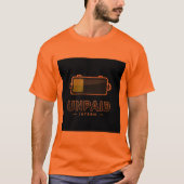 Unpaid Intern Battery 1% – Funny Work Burn V1 Tシャツ (正面)