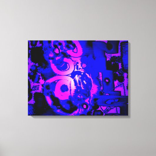 「Unphysical Graffitti:」不気味キャンバスプリント キャンバスプリント (正面)