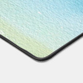 Unplugスクリプト文字プラグブルースカイ落ち着き デスクマット (コーナー)