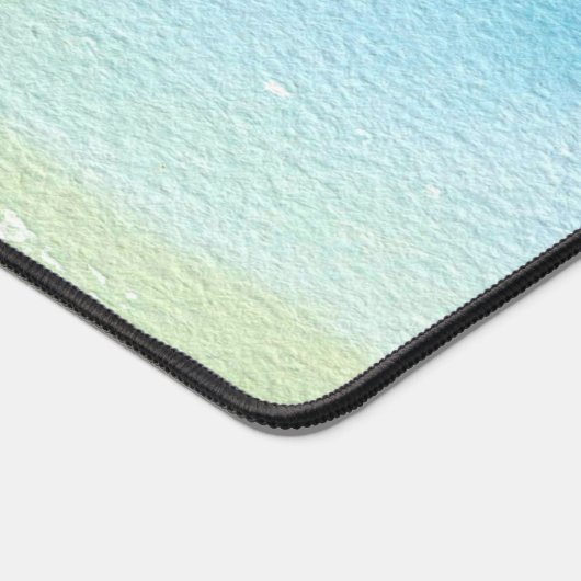 Unplugスクリプト文字プラグブルースカイ落ち着き デスクマット (コーナー)