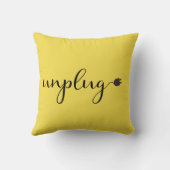 Unplug with Script文字とPlug クッション (裏面)