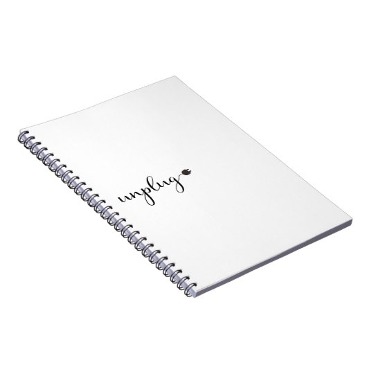 Unplug with Script文字とPlug ノートブック (右側)