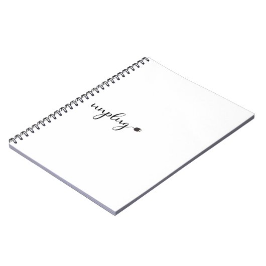 Unplug with Script文字とPlug ノートブック (左側)