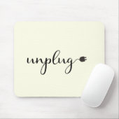 Unplug with Script文字とPlug マウスパッド (マウス)