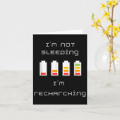 Unplugged &amp; Energized_ Cool Battery Design  カード (黄色い花)