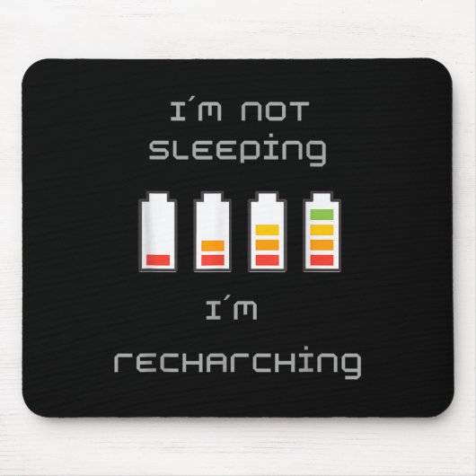 Unplugged & Energized_ Cool Battery Design マウスパッド (正面)