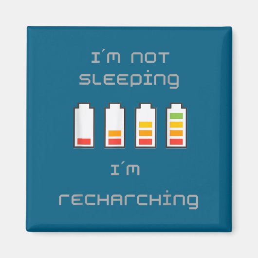 Unplugged & Energized_ Cool Battery Design マグネット (正面)