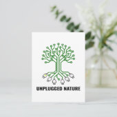 Unplugged Nature Circuit Tree USB ポストカード (スタンド正面)