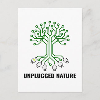 Unplugged Nature Circuit Tree USB ポストカード