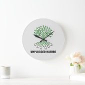 Unplugged Nature Circuit Tree USB ラージ壁時計 (ホーム)