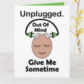 Unplugged Out Of Mind Give Me Sometime Funny カード (黄色い花)
