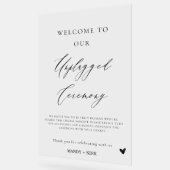 Unplugged Wedding Ceremony Sign | Please Turn Off  アクリルサイン (傾斜)