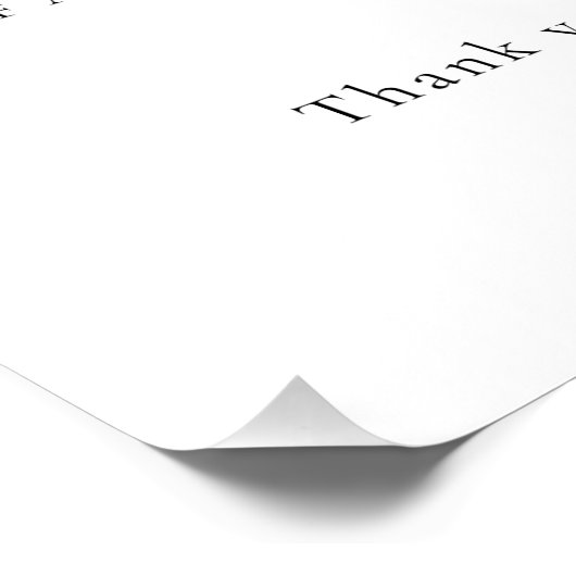 Unplugged Wedding Ceremony Sign | Please Turn Off  ポスター (コーナー)