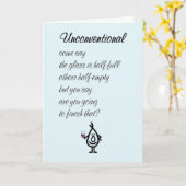 Unpreventive -おもしろい A'S Of You Posal カード (黄色い花)