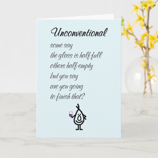 Unpreventive -おもしろい A'S Of You Posal カード (黄色い花)